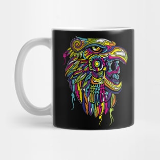 Eagle Warrior Emboridery Effect Mexican Art Mug